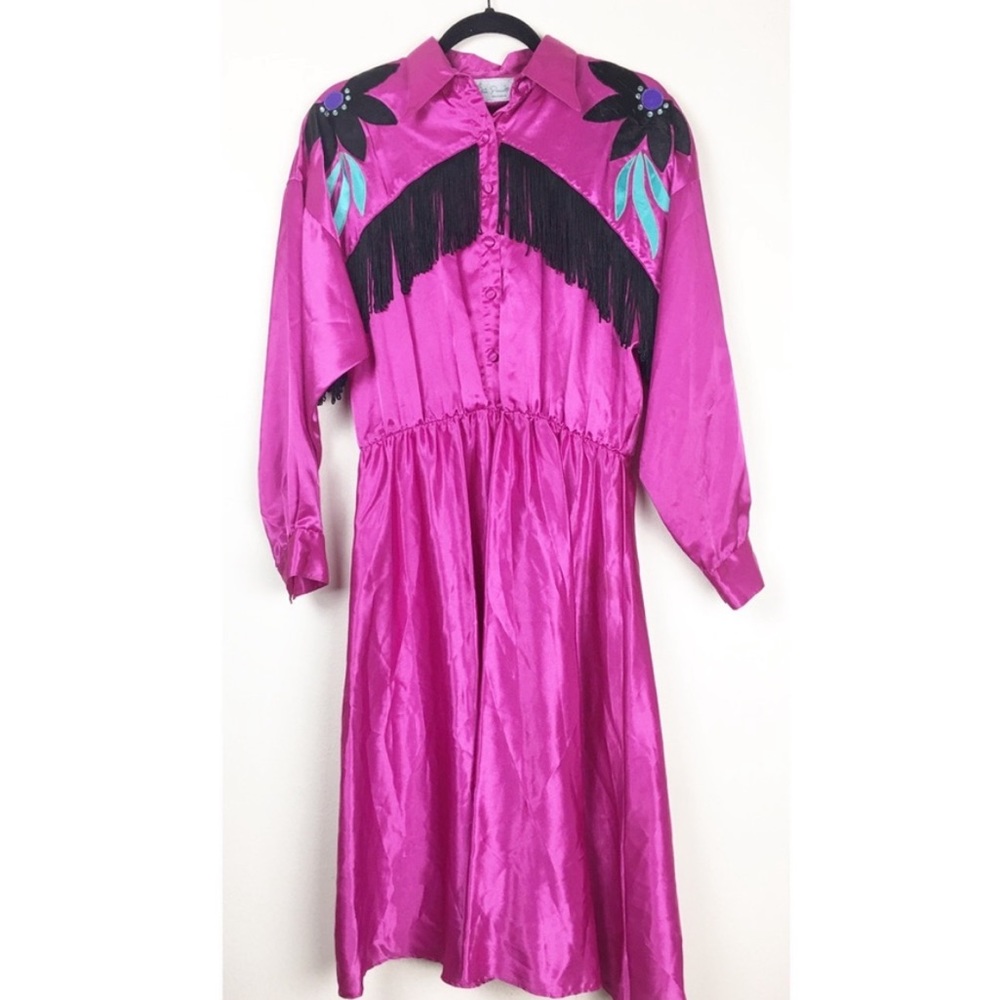 Lila Smitty Vintage Western Fringe dress - 10